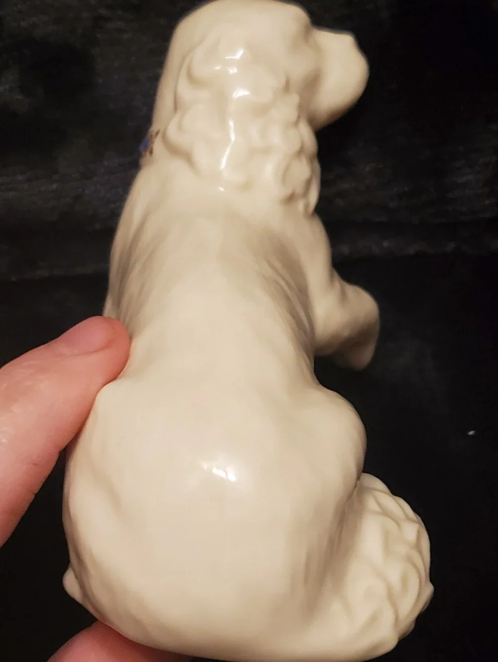 Vintage 90s Lenox China Jewels COCKER SPANIEL Figurine Made in USA